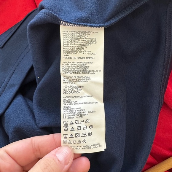 NWOT! Men’s NBA Denver Nuggets basketball blue hoodie sweatshirt Large - Picture 3 of 4